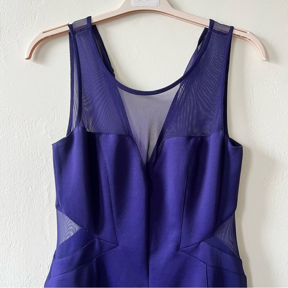 Guess Purple Sheath Mini Dress V-Neck Sleeveless - Picture 3 of 8